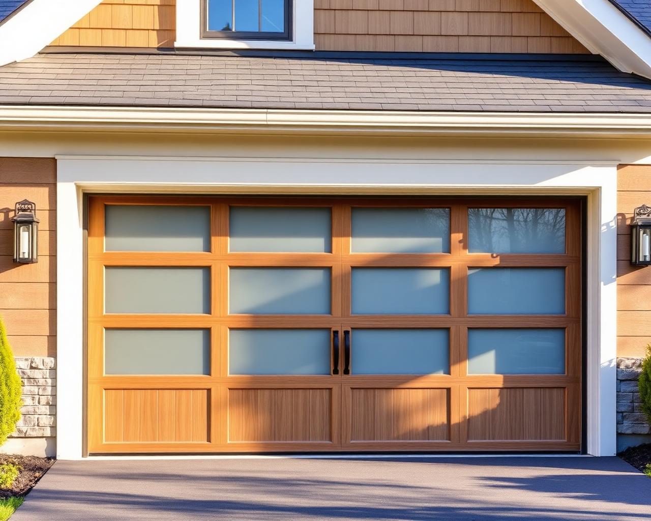 Wood-Grain Glass Panel